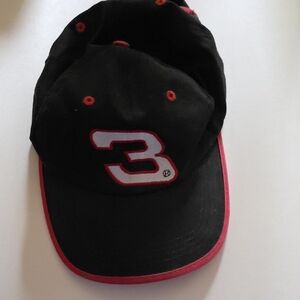 Black and Red Number 3 Cap